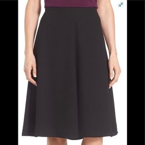 Vince Camino Black Flare A Line Skirt